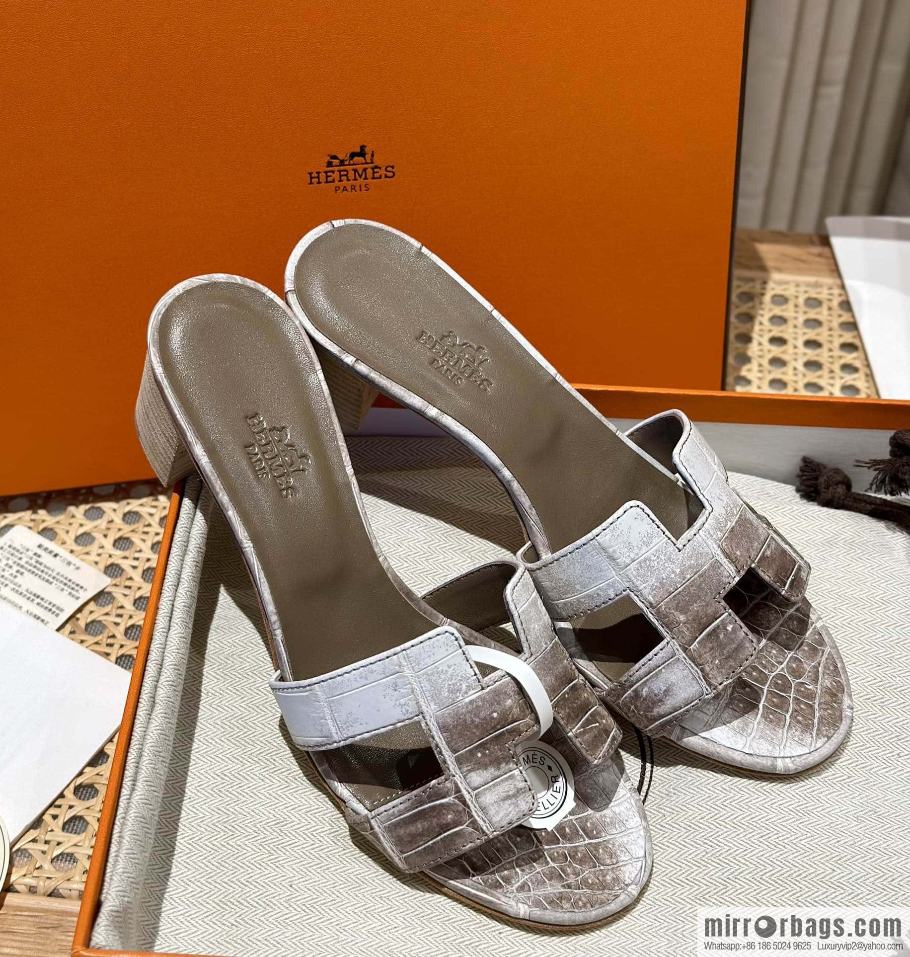 Hermès Crocodile 🐊 slippers