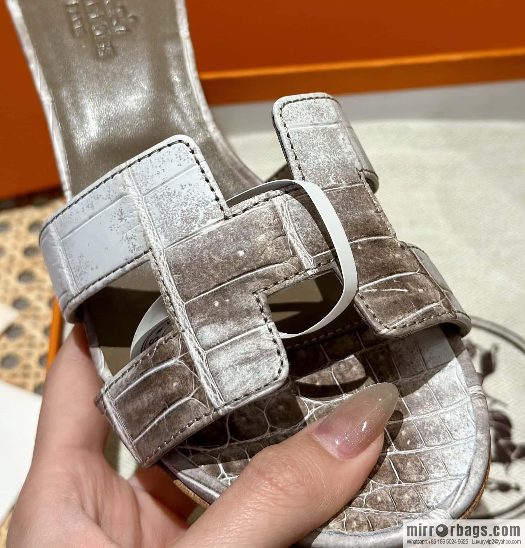 Hermès Crocodile 🐊 slippers