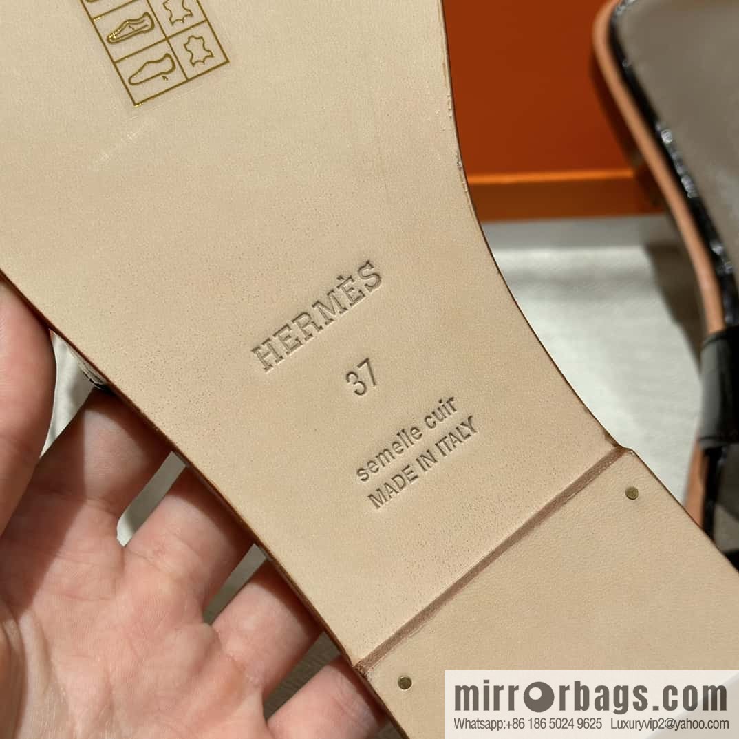 Hermès H tow crocodile skin