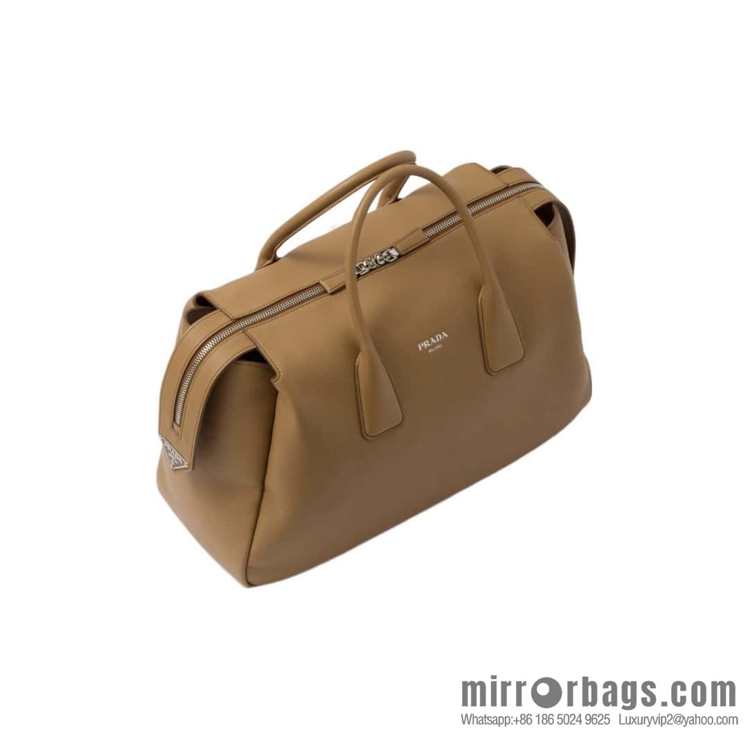 PRADA Prada double handle leather (fabric) travel bag 🎉 2VC035