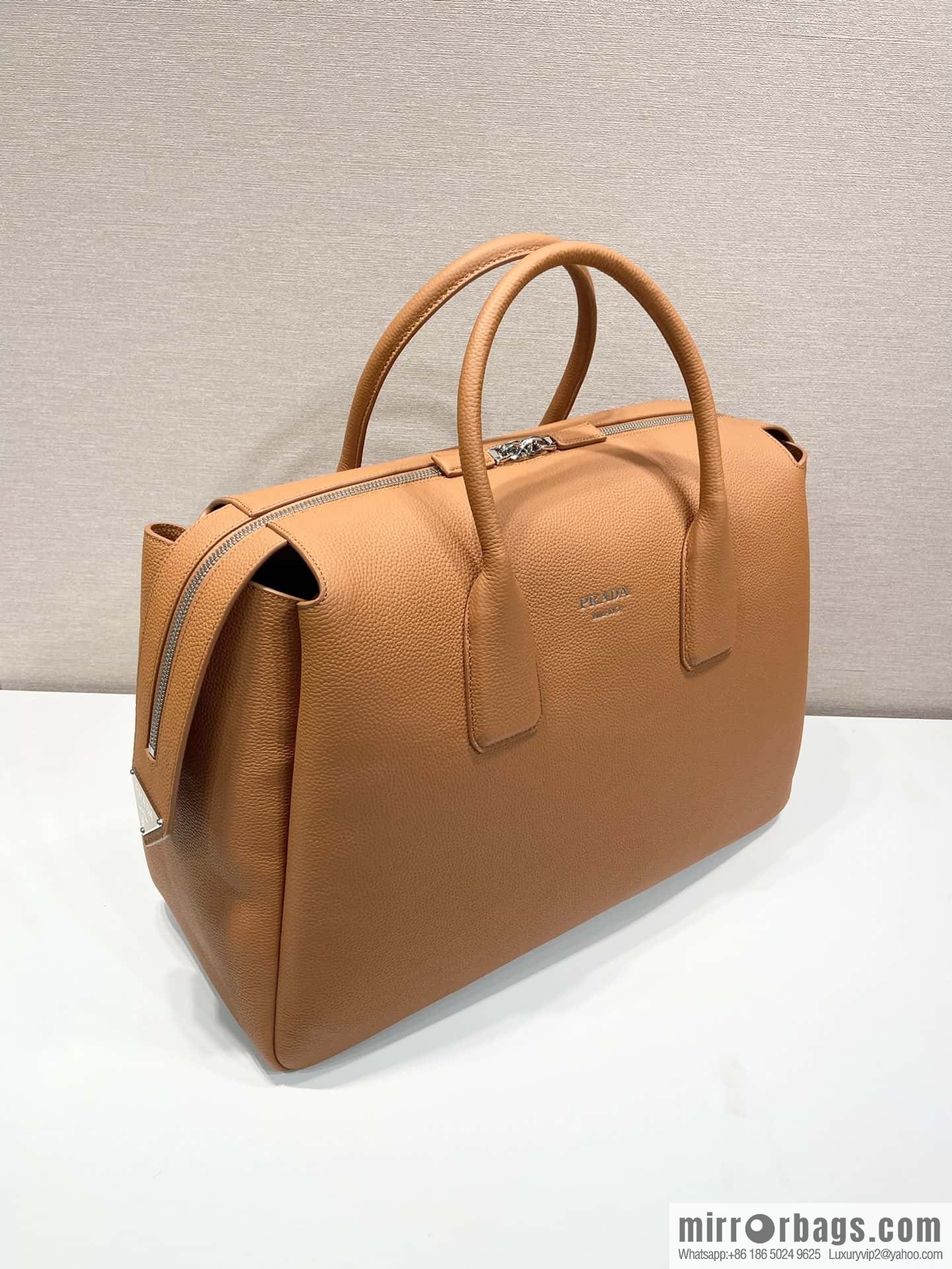 PRADA Prada double handle leather (fabric) travel bag 🎉 2VC035