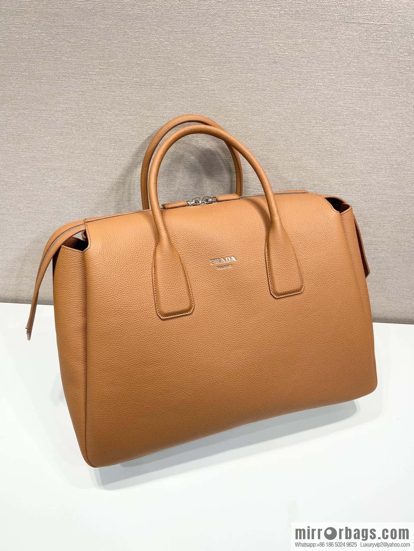 PRADA Prada double handle leather (fabric) travel bag 🎉 2VC035