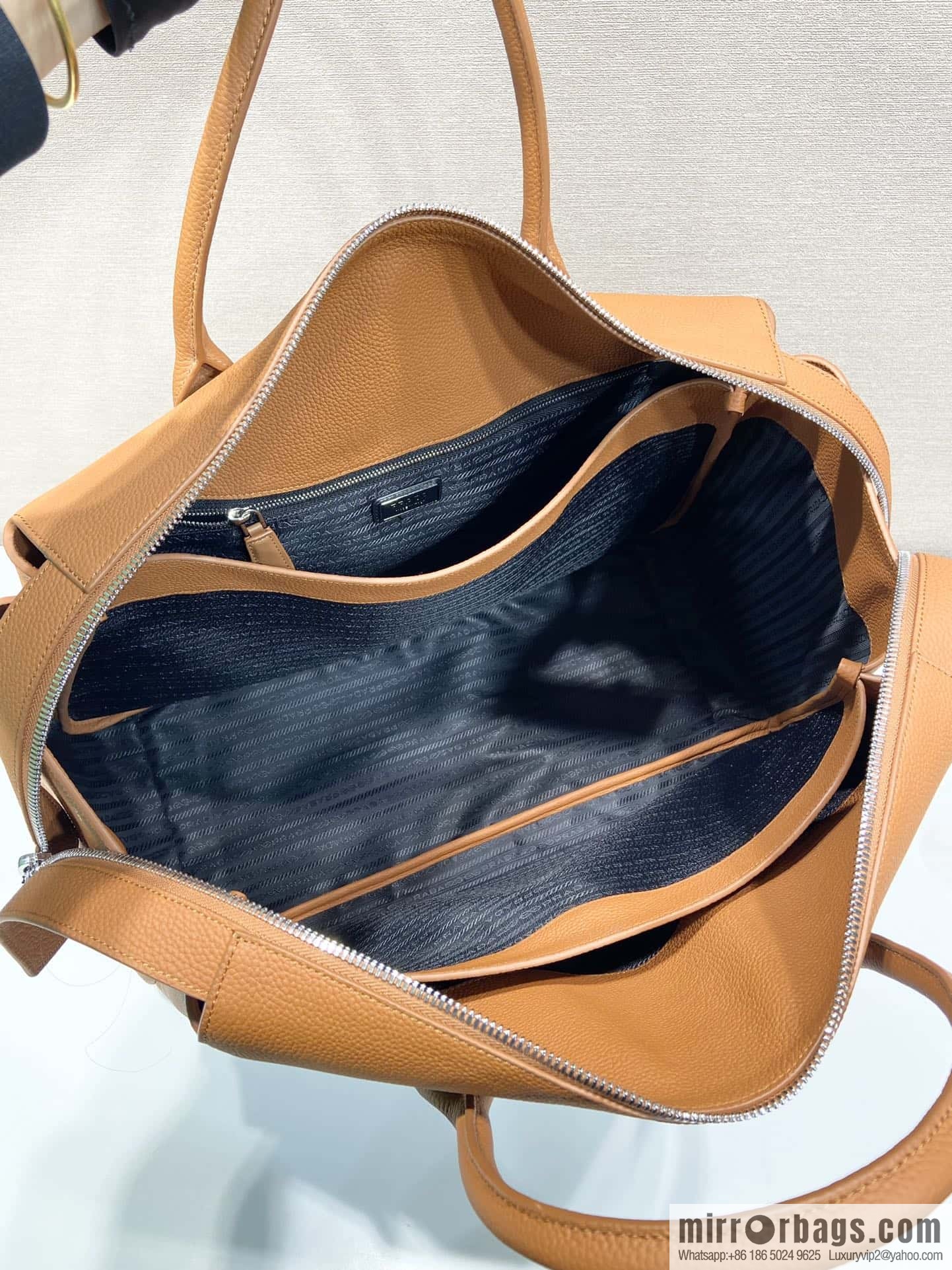PRADA Prada double handle leather (fabric) travel bag 🎉 2VC035