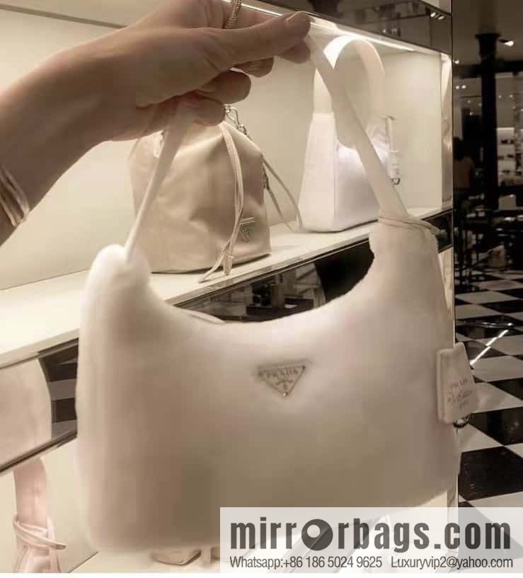 PRADA plush Hobo tote bag NE515 three colors