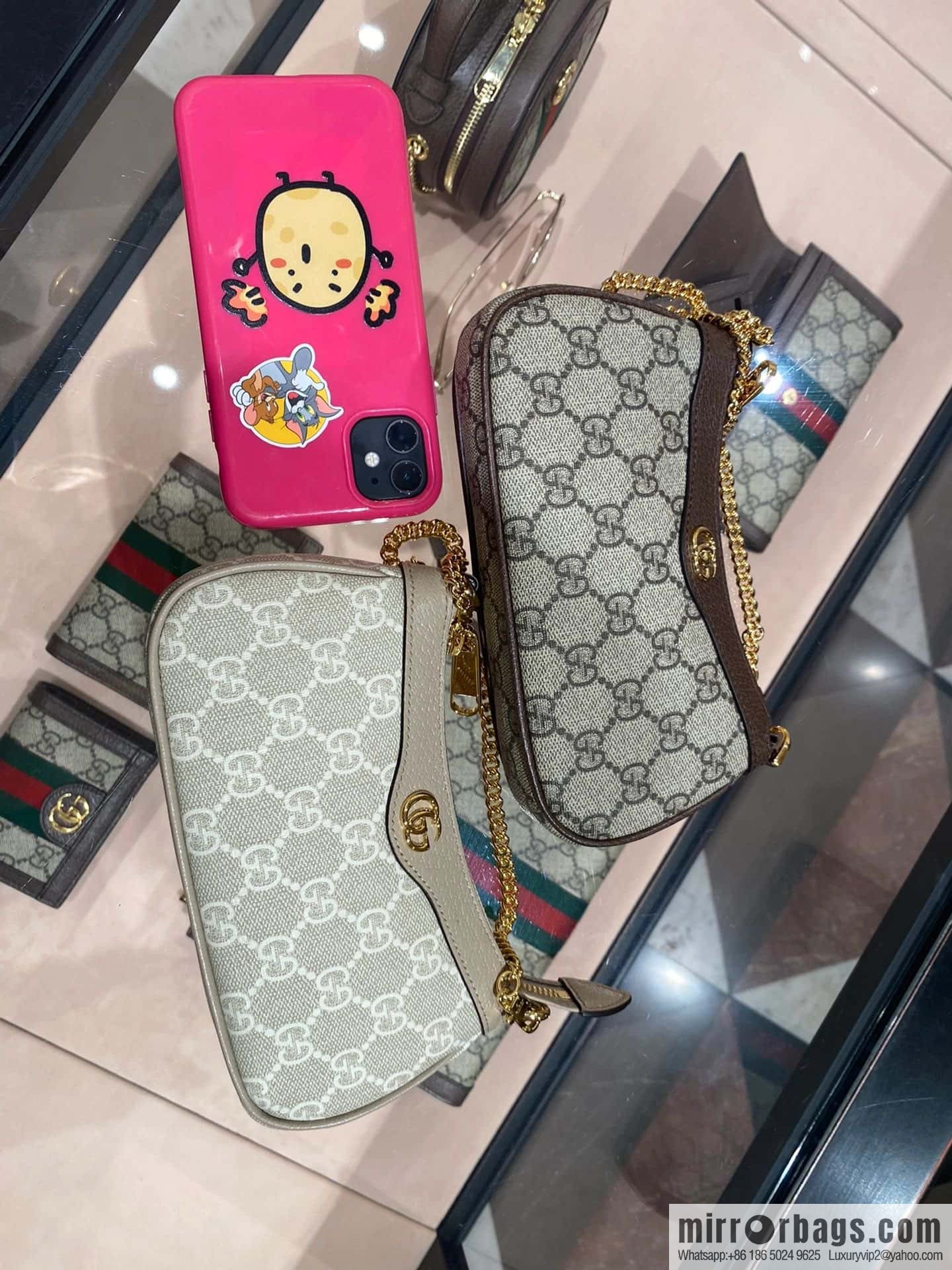 GUCCI ophidia mini mahjong bag 764960 brown