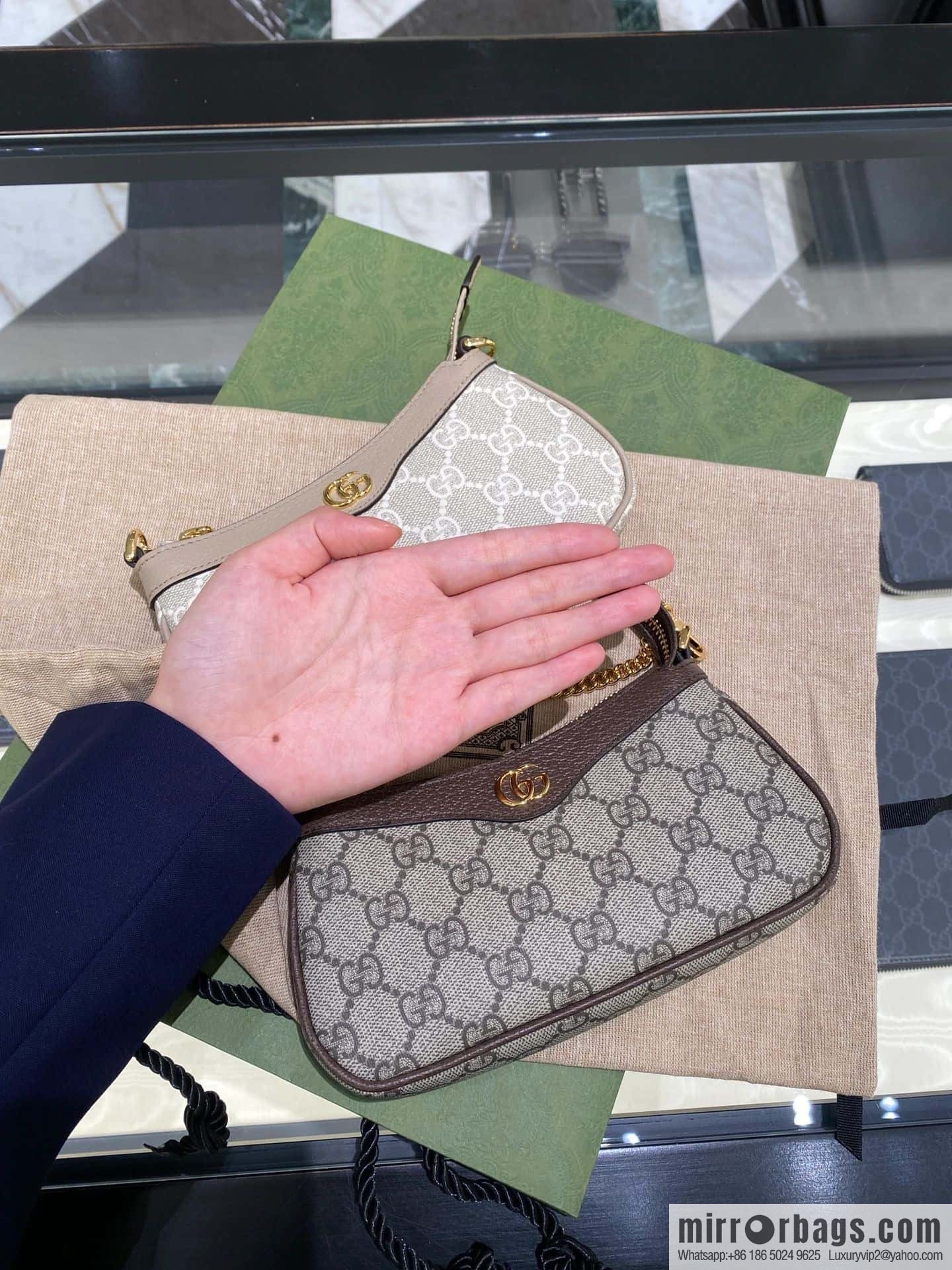 GUCCI ophidia mini mahjong bag 764960 brown