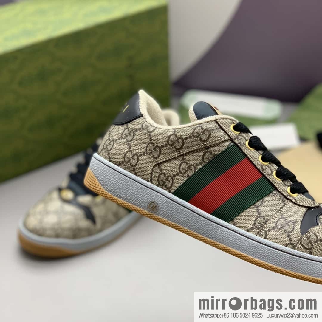 GUCCI latest color scheme G couple small dirty shoes