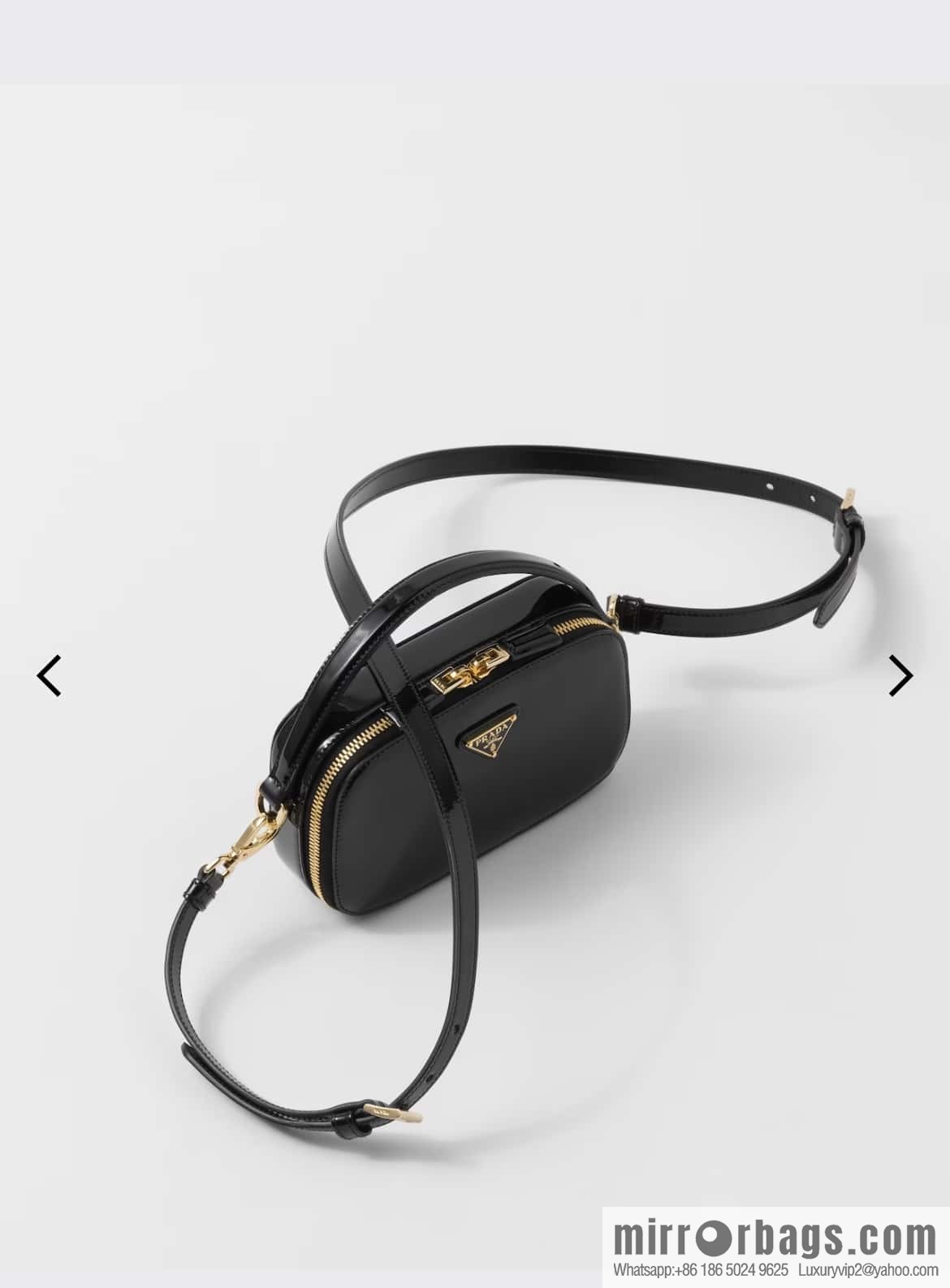 PRADA 🎉 new 🎉 1BH206 patent leather 🎉🎉 black