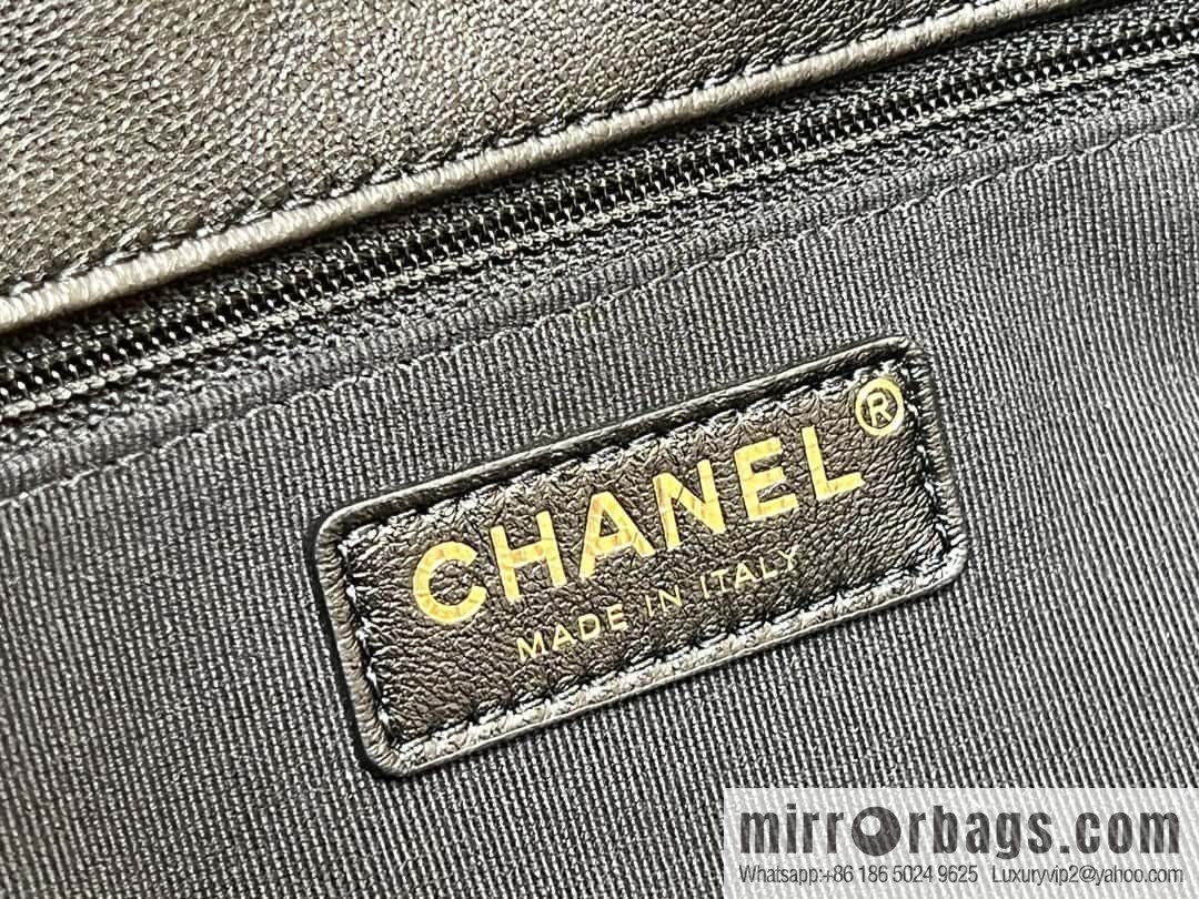 CHANEL 24P spring and summer trailer series big hit hobo Vintage bag AS4668 black
