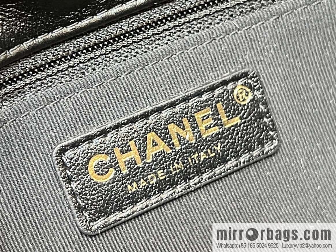 CHANEL 24P spring and summer trailer series big hit hobo Vintage bag AS4743 black