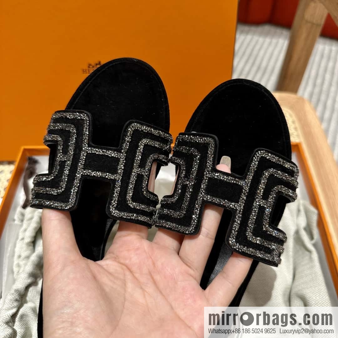 Hermès 2022 spring and summer new product H brand high-heeled diamond surface model