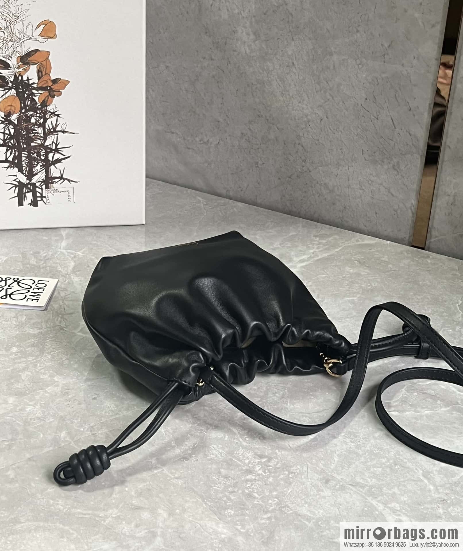 LOEWE new small purse lucky bag 0805 black 23CM