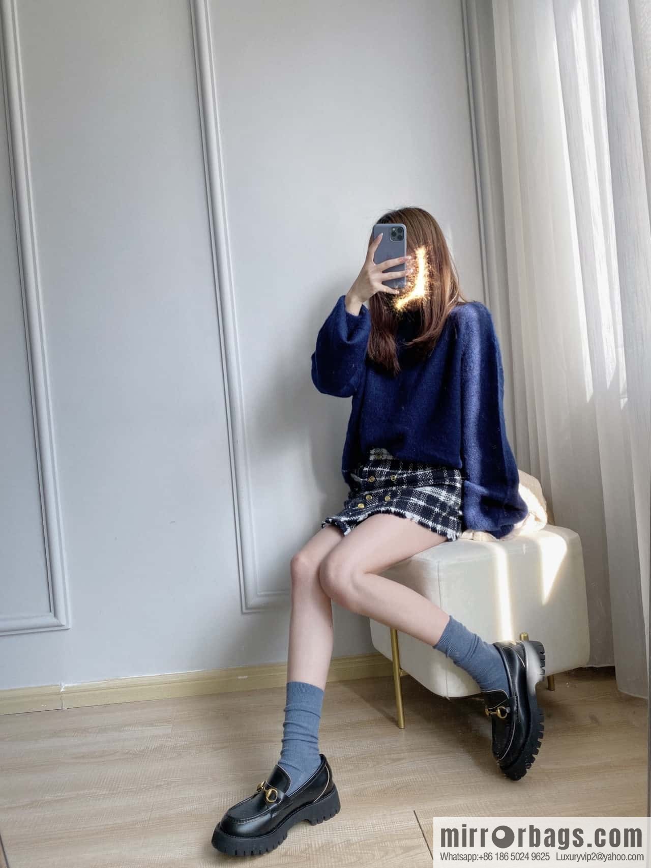 GUCCI Gucci Classic Little Bee Platform Loafers
