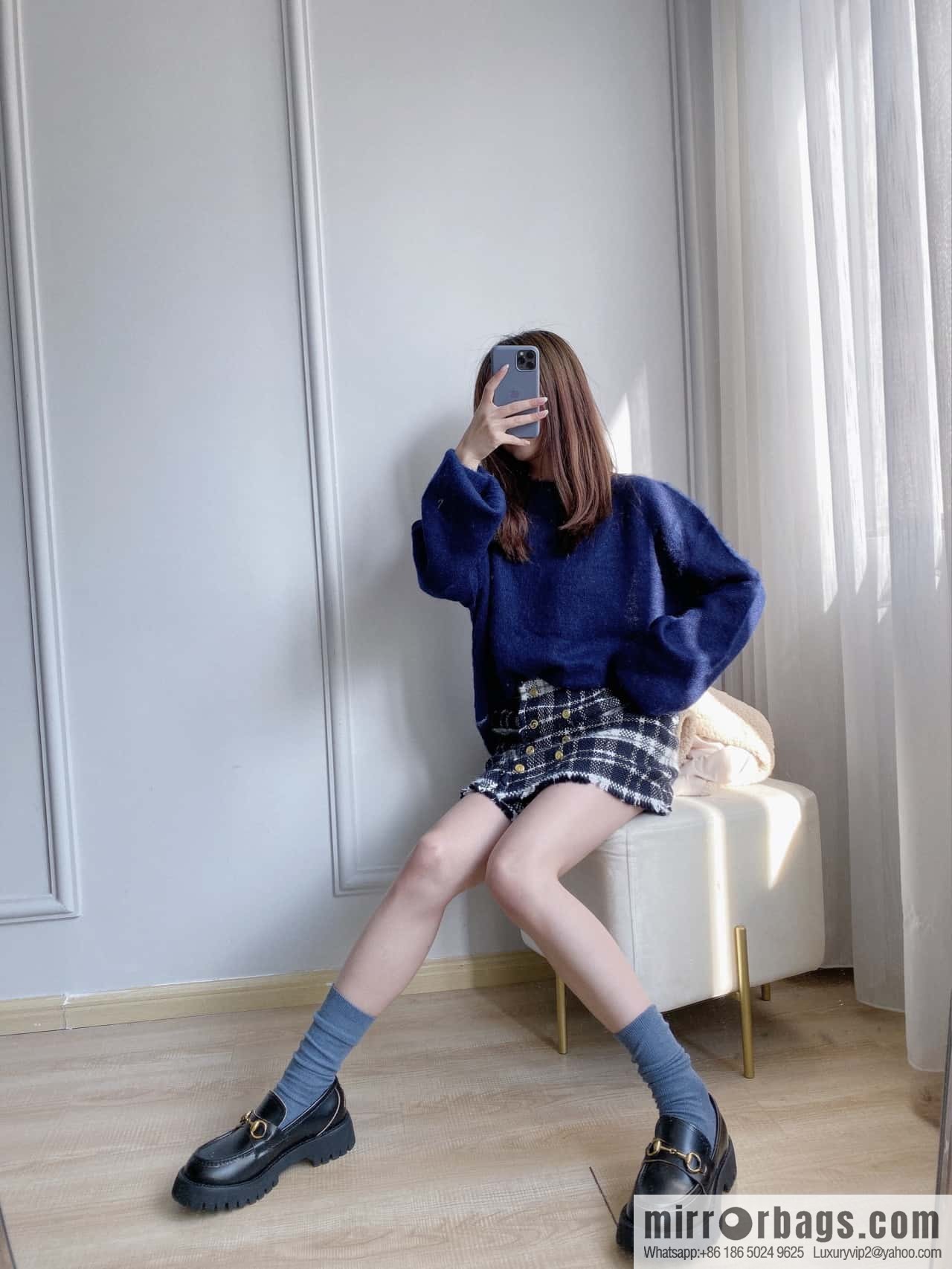 GUCCI Gucci Classic Little Bee Platform Loafers