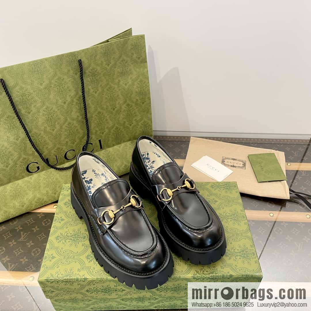 GUCCI Gucci Classic Little Bee Platform Loafers