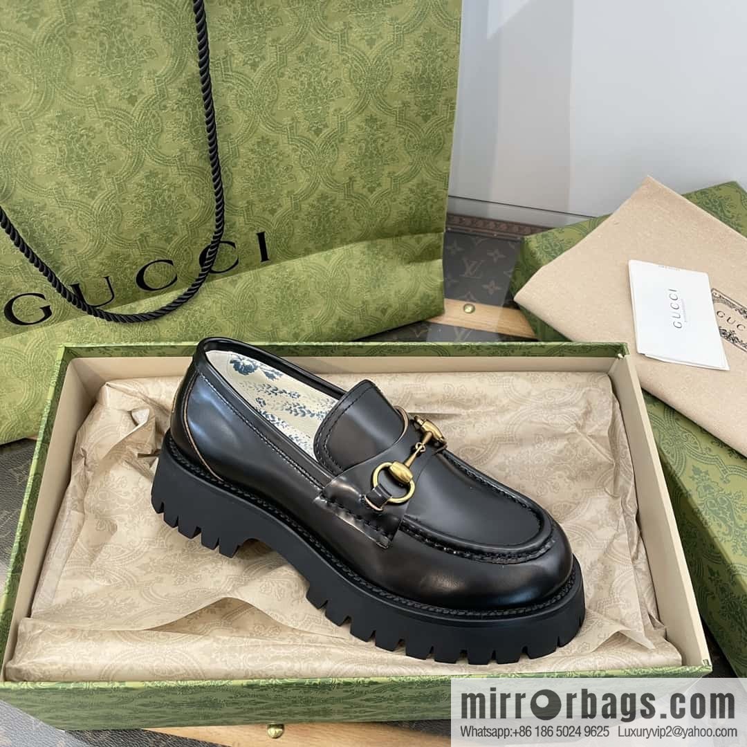 GUCCI Gucci Classic Little Bee Platform Loafers