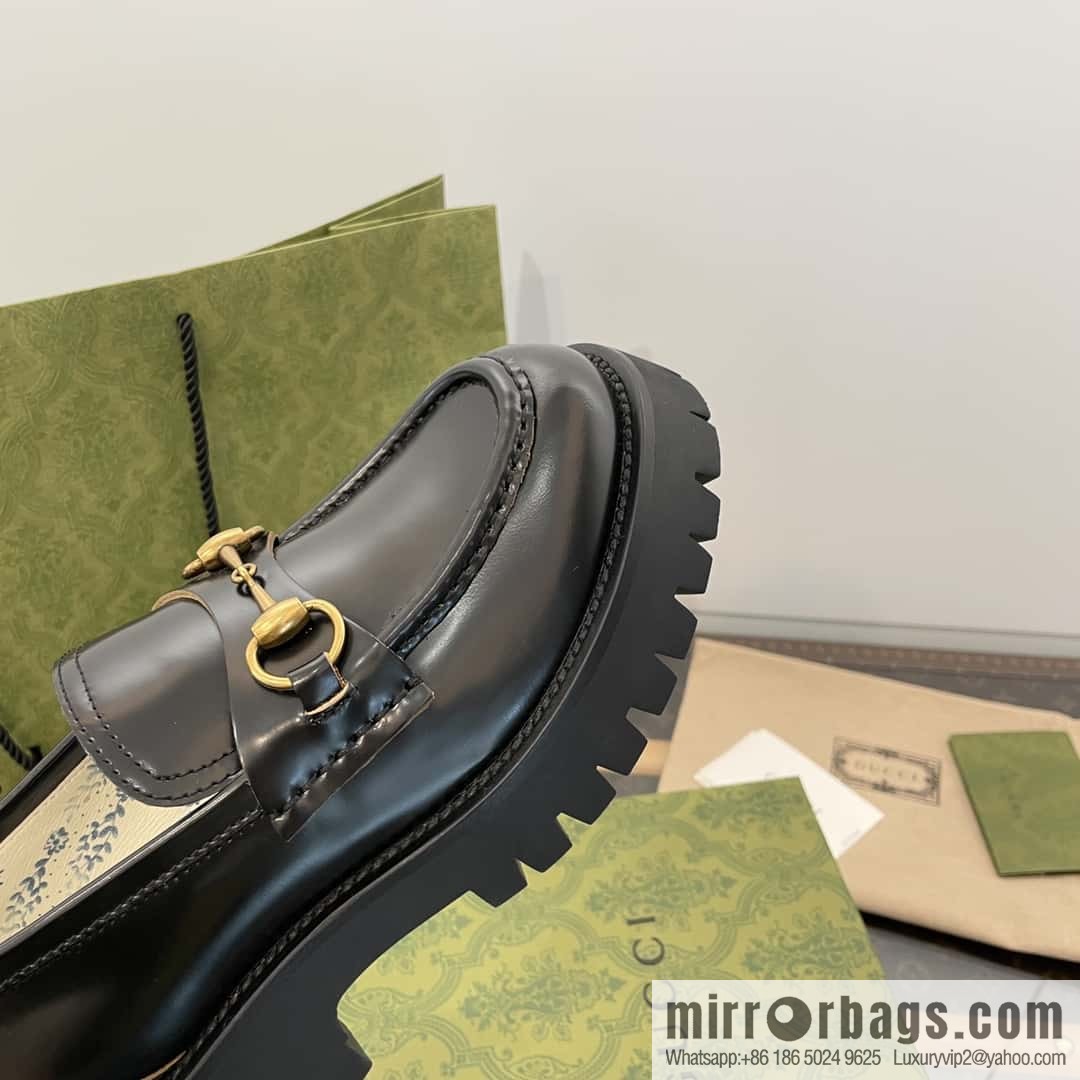 GUCCI Gucci Classic Little Bee Platform Loafers