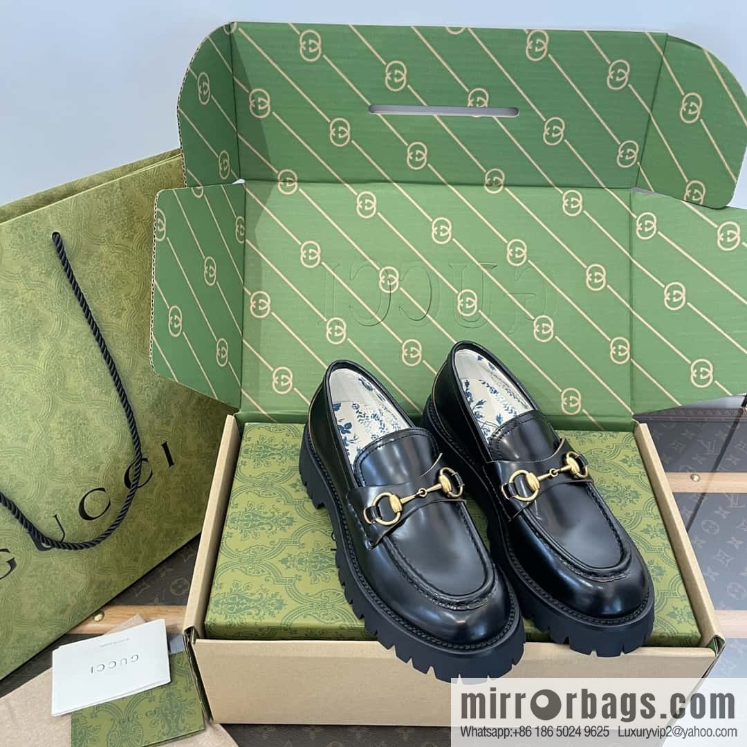 GUCCI Gucci Classic Little Bee Platform Loafers