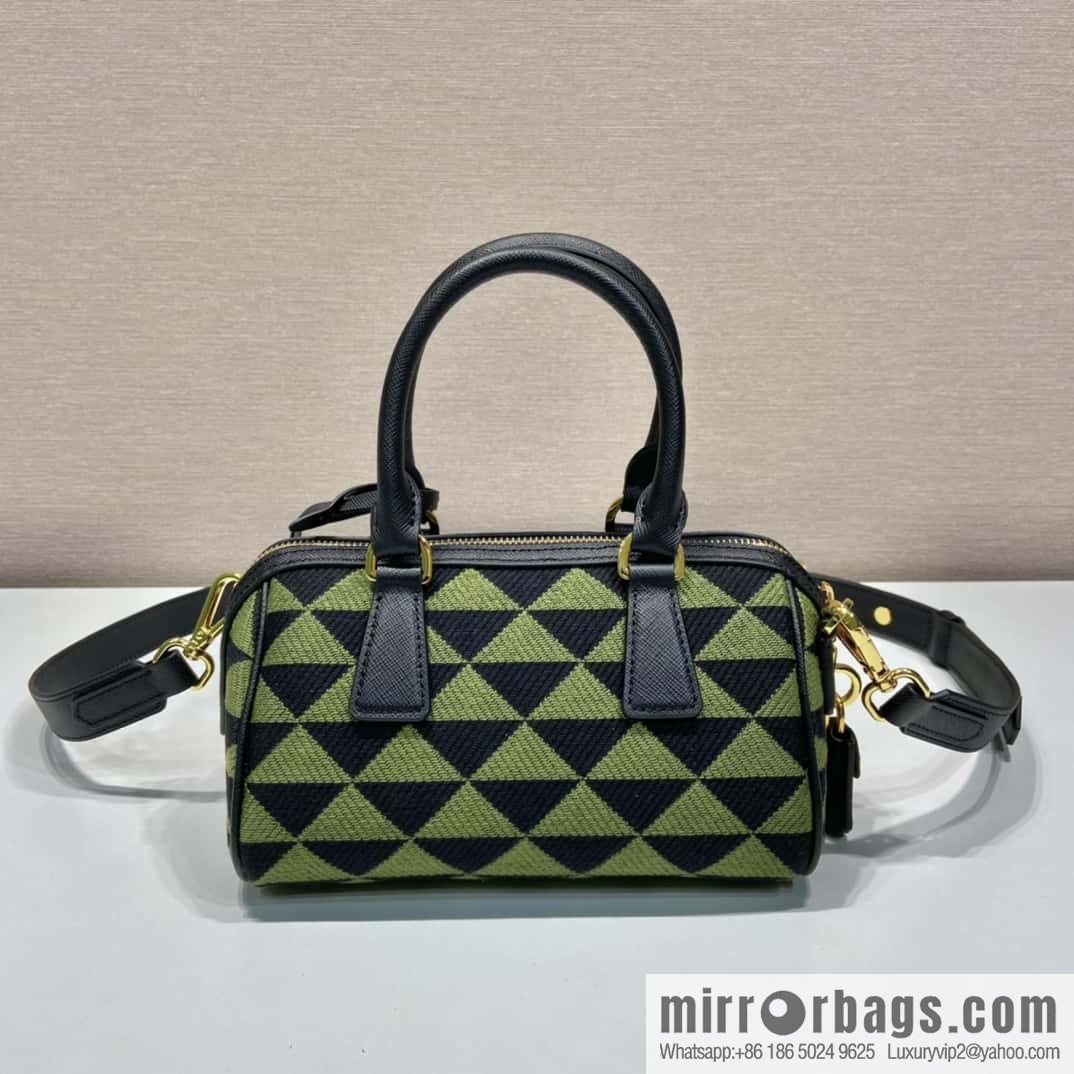 PRADA 👏 embroidery fabric bag 👏 1BA846 👏👏 pillow bag