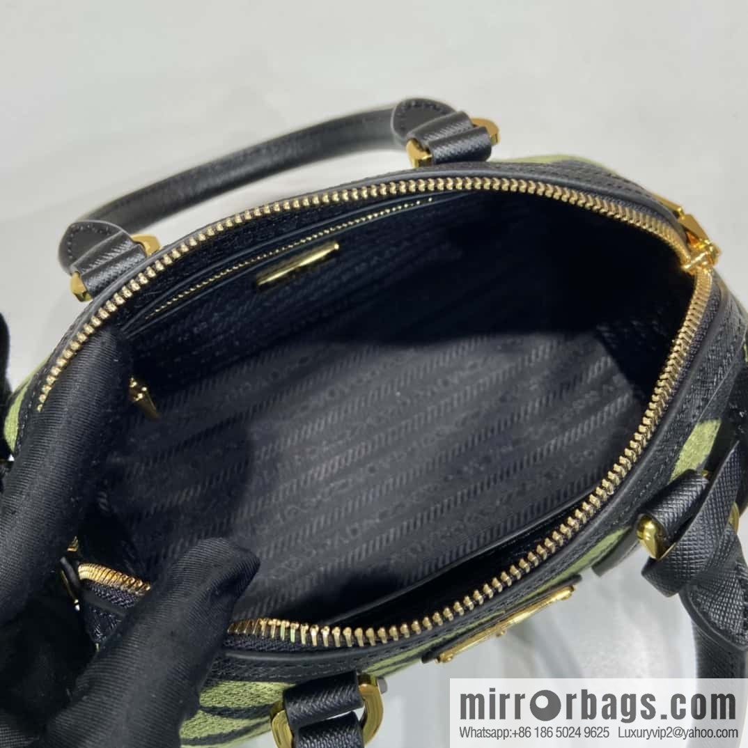 PRADA 👏 embroidery fabric bag 👏 1BA846 👏👏 pillow bag