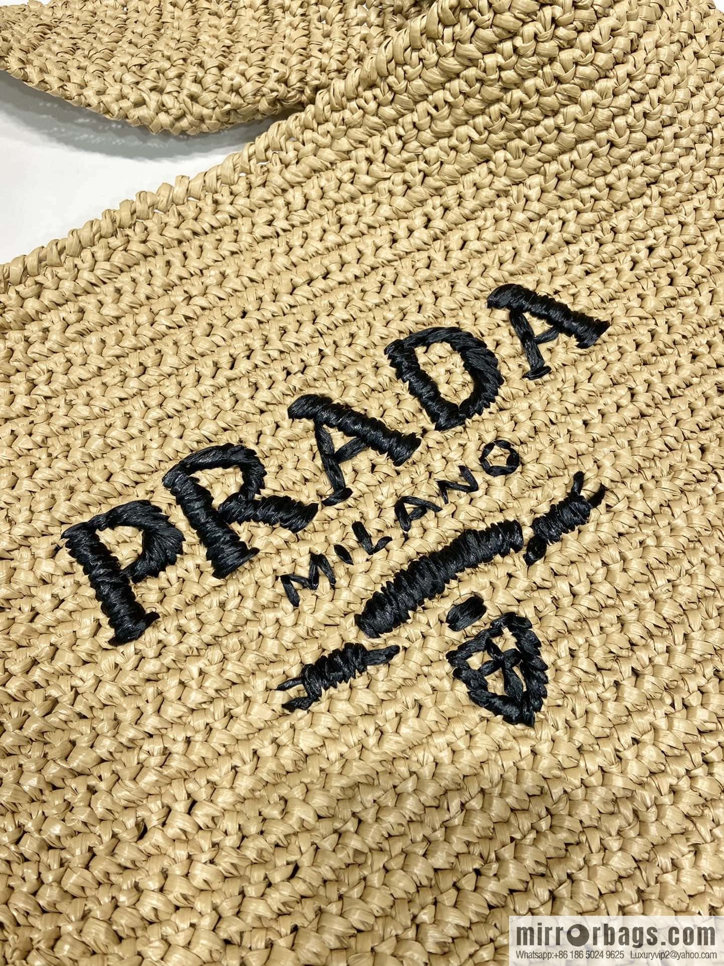 PRADA 🎉 raffia diagonal strap 🎉 1BG182 L