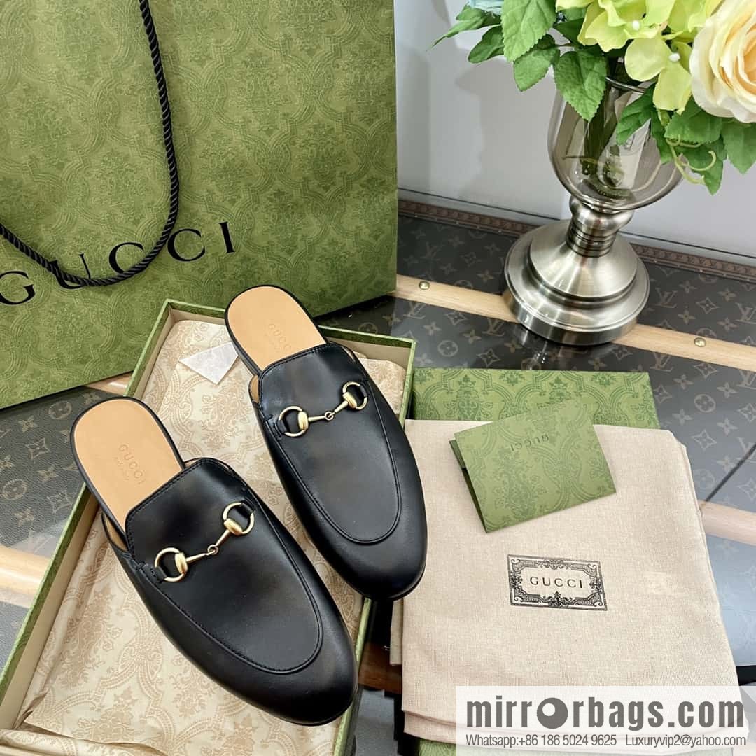 GUCCI horse buckle muller shoes half tray shoes