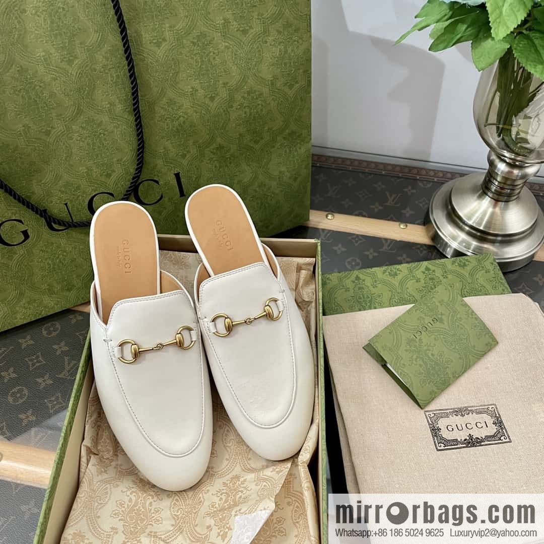 GUCCI horse buckle muller shoes half tray shoes