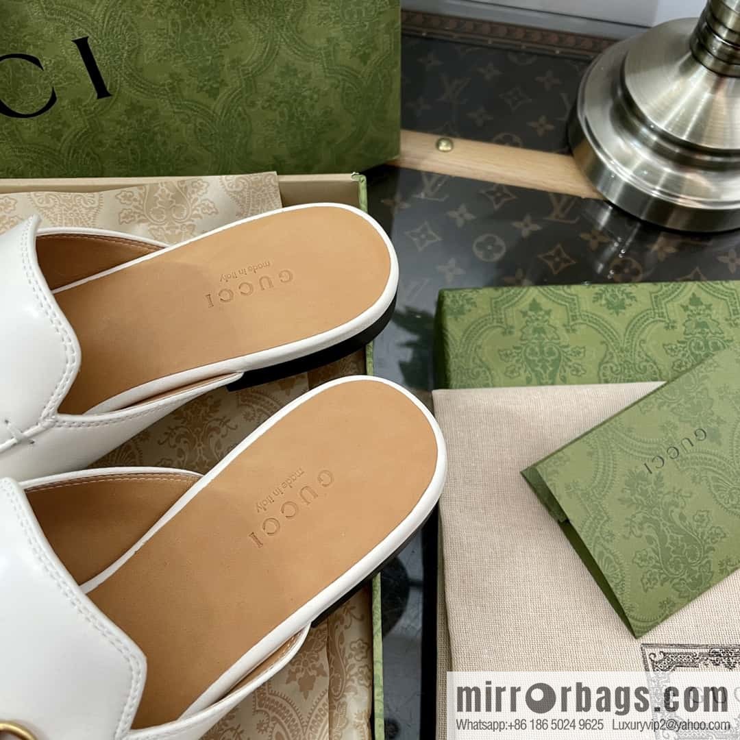 GUCCI horse buckle muller shoes half tray shoes