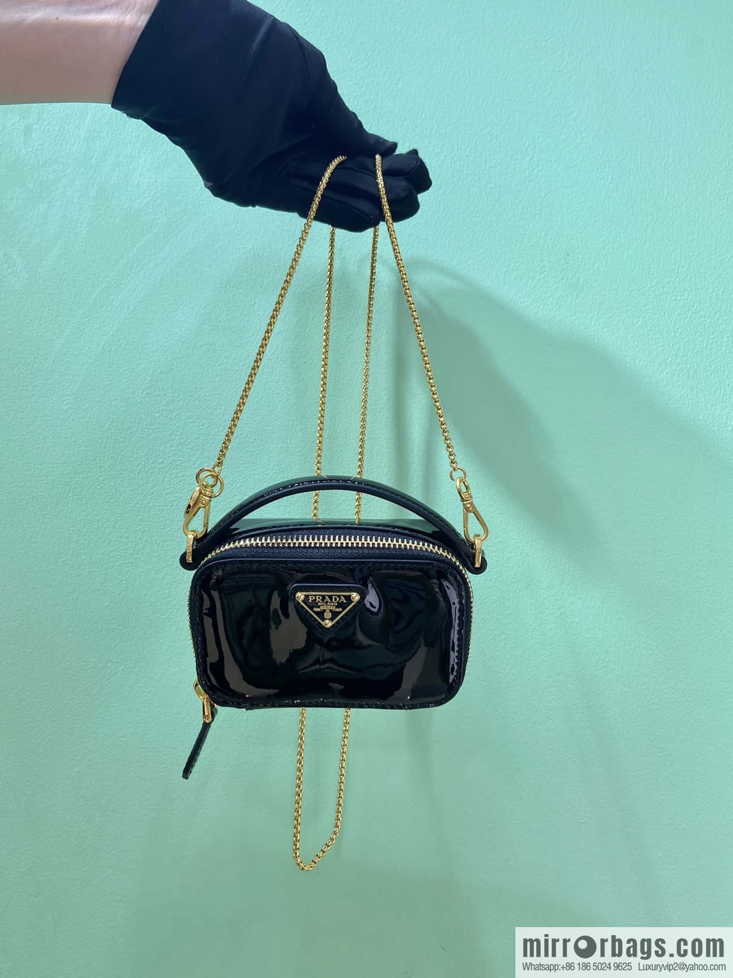 PRADA 🎉 mini small oblique span bag 🎉 1NR025 mini 🎉🎉 black