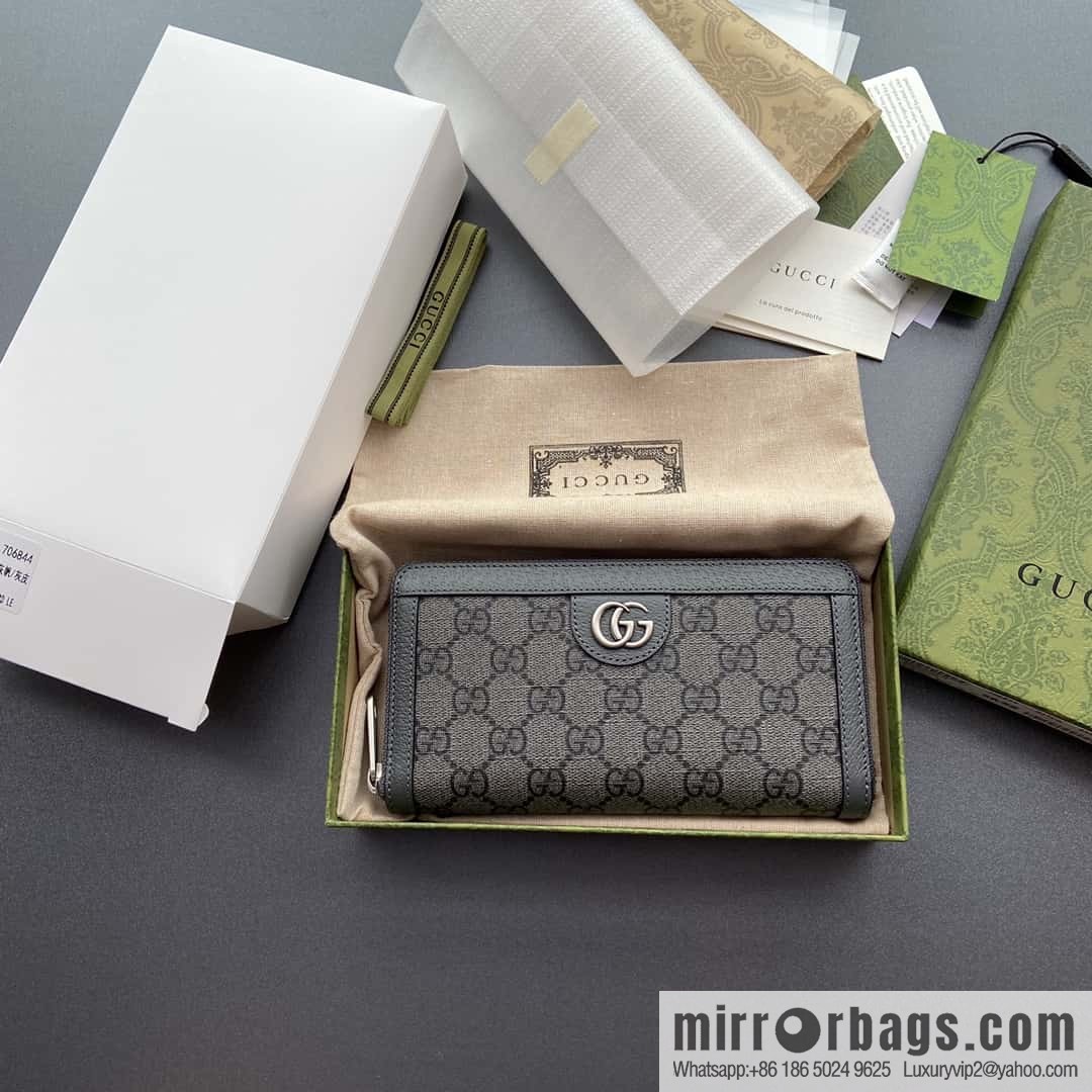 GUCCI G Ophida series full zipper wallet 706844