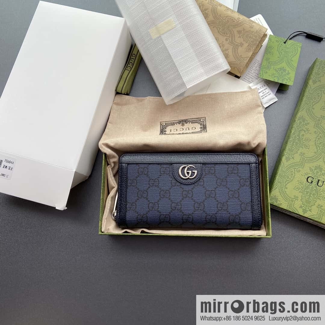 GUCCI G Ophida series full zipper wallet 706844