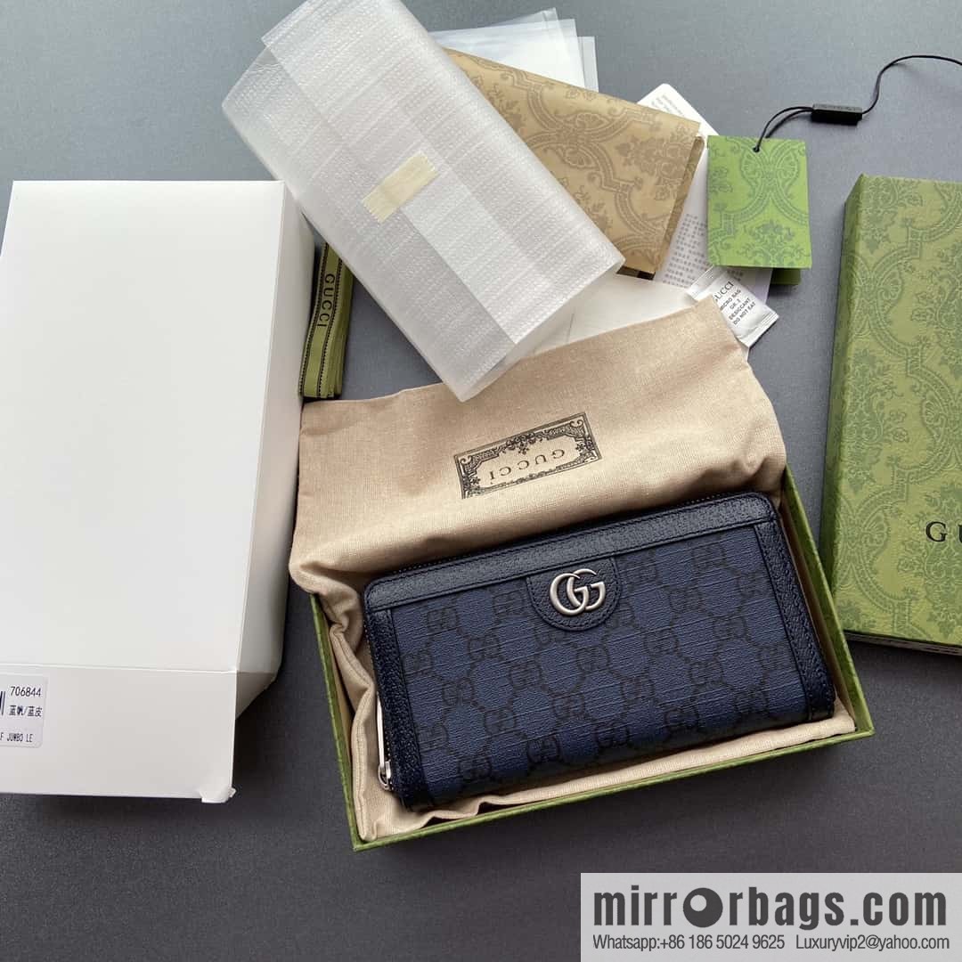 GUCCI G Ophida series full zipper wallet 706844