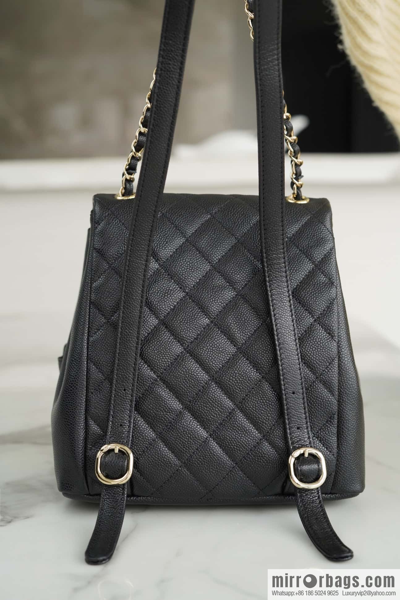 CHANEL 23P new Duma shoulder leather large black 🔛 AS3860