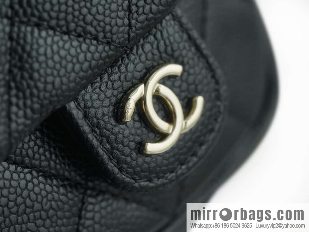 CHANEL 23P new Duma shoulder leather large black 🔛 AS3860