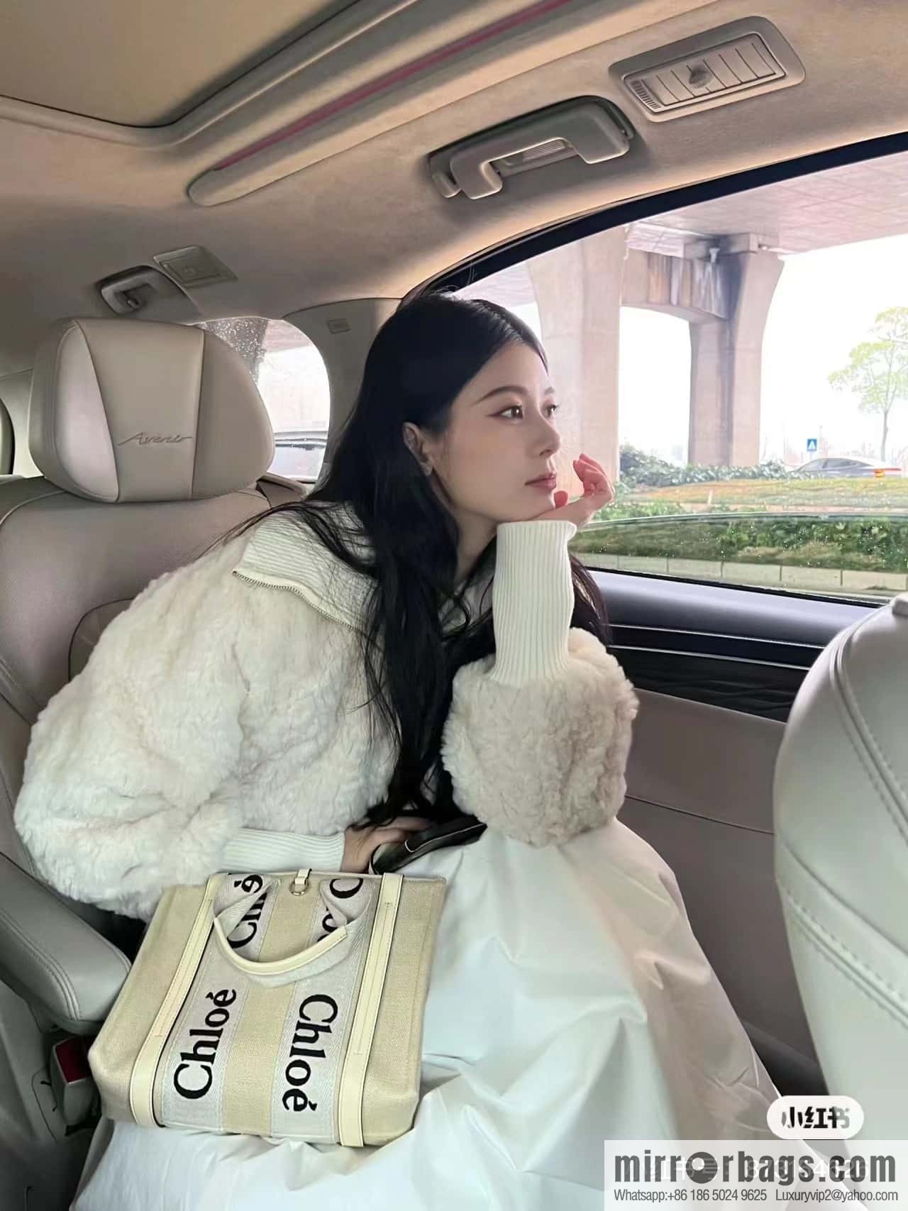 Chloe 24-year limited series new Woody tote bag, small 26CM.