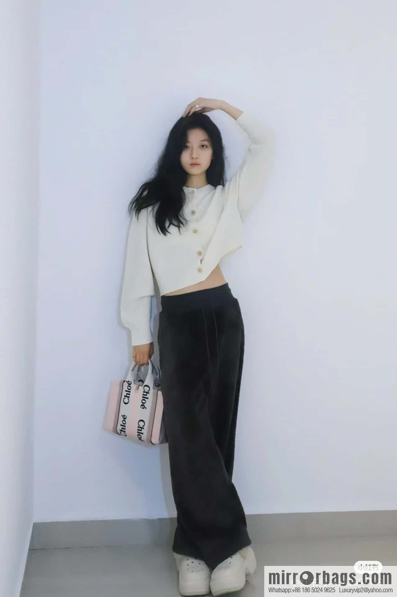 Chloe 24-year limited series new Woody tote bag, small 26CM.