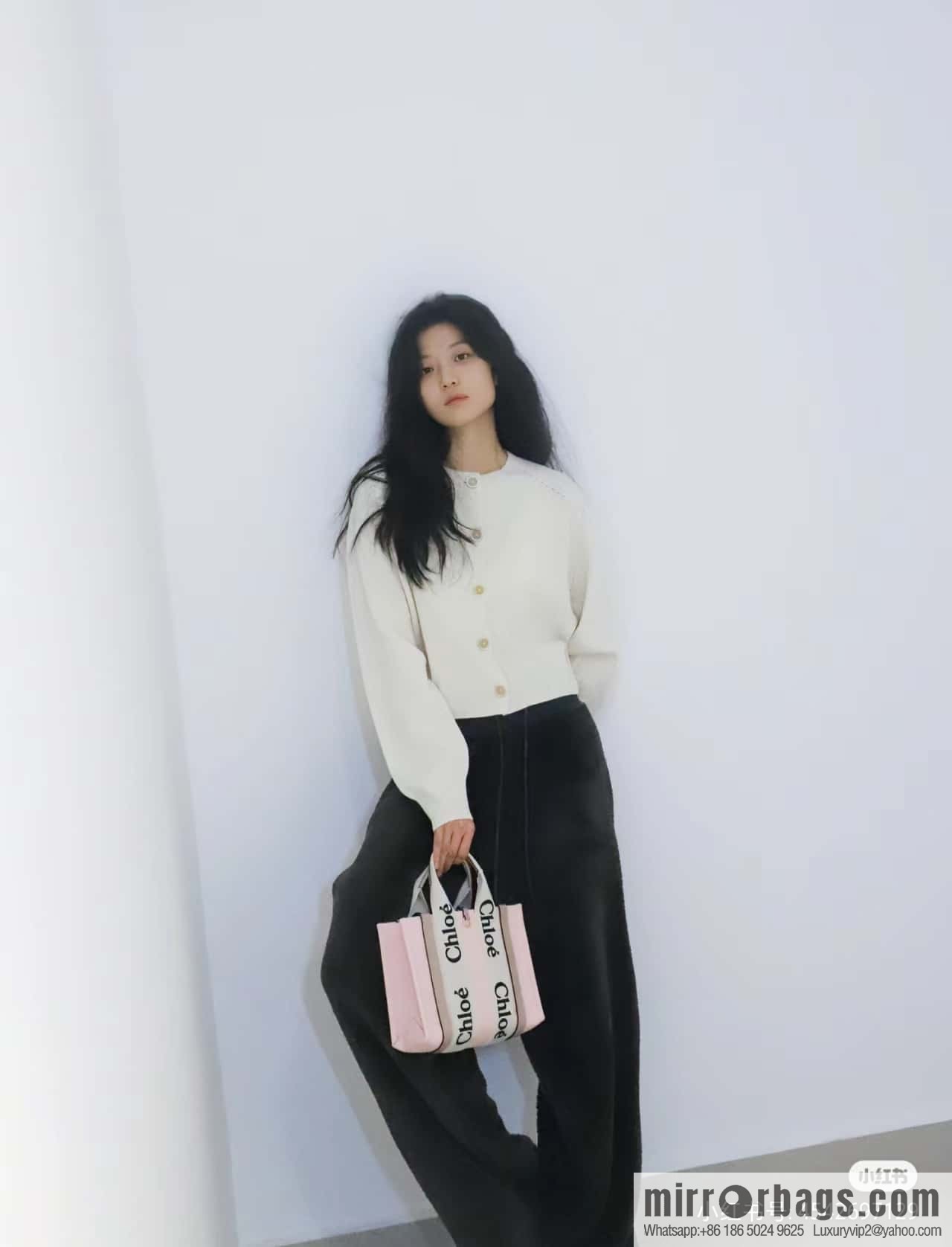 Chloe 24-year limited series new Woody tote bag, small 26CM.
