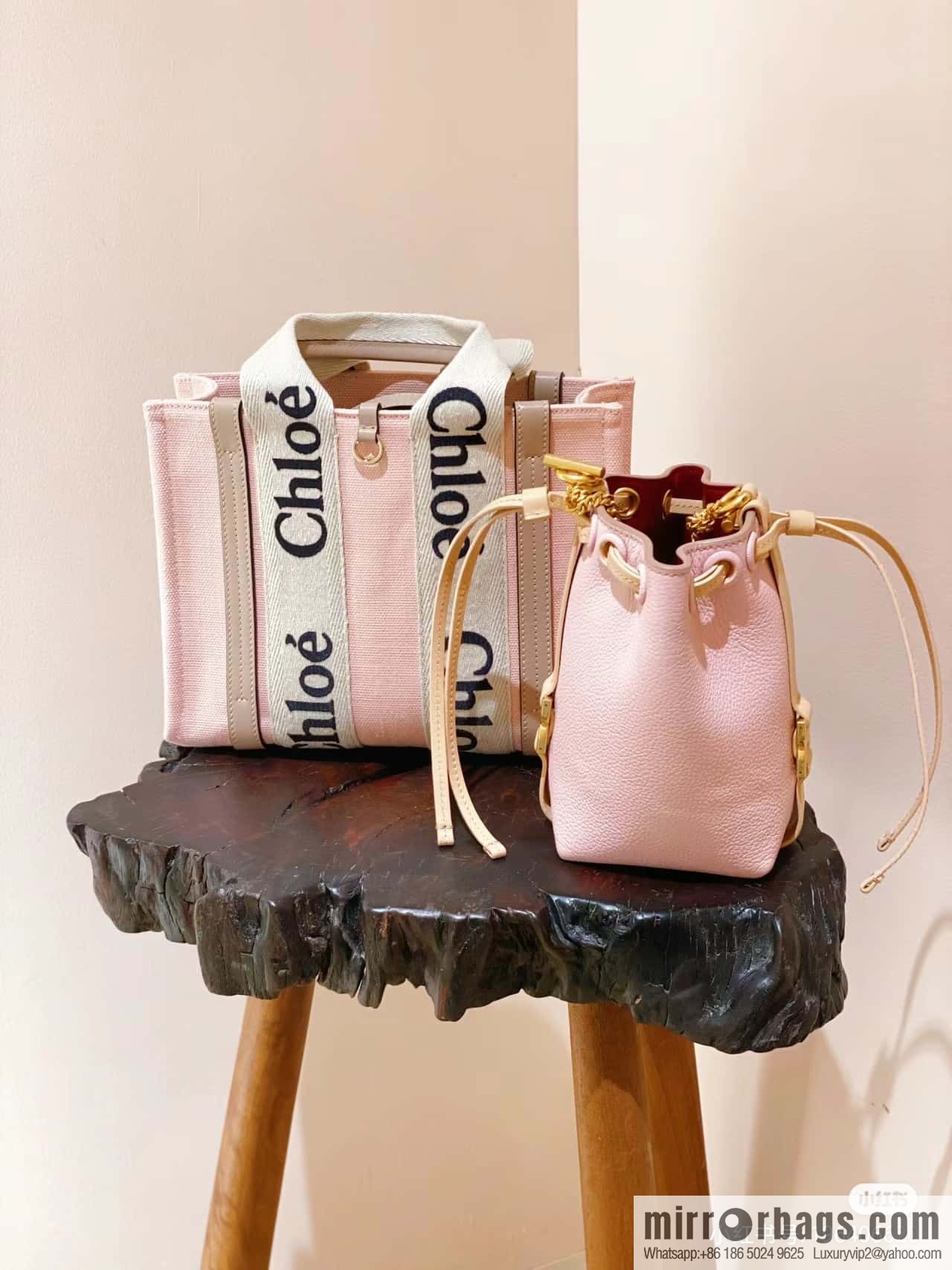 Chloe 24-year limited series new Woody tote bag, small 26CM.