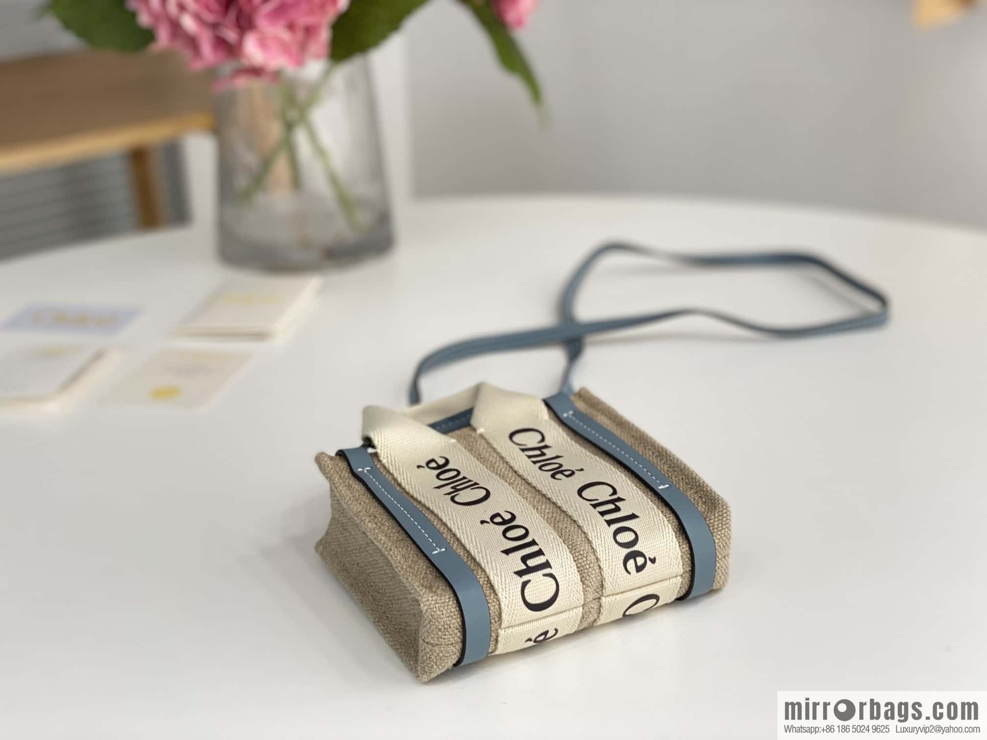 Chloe Nano-Super mini bag 14CM haze blue