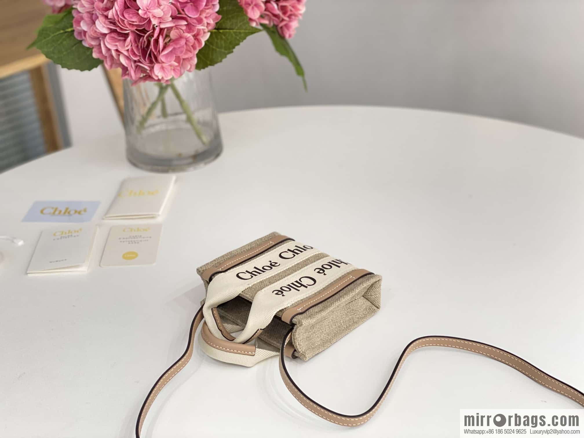 Chloe Nano - Super mini bag 14CM peach powder