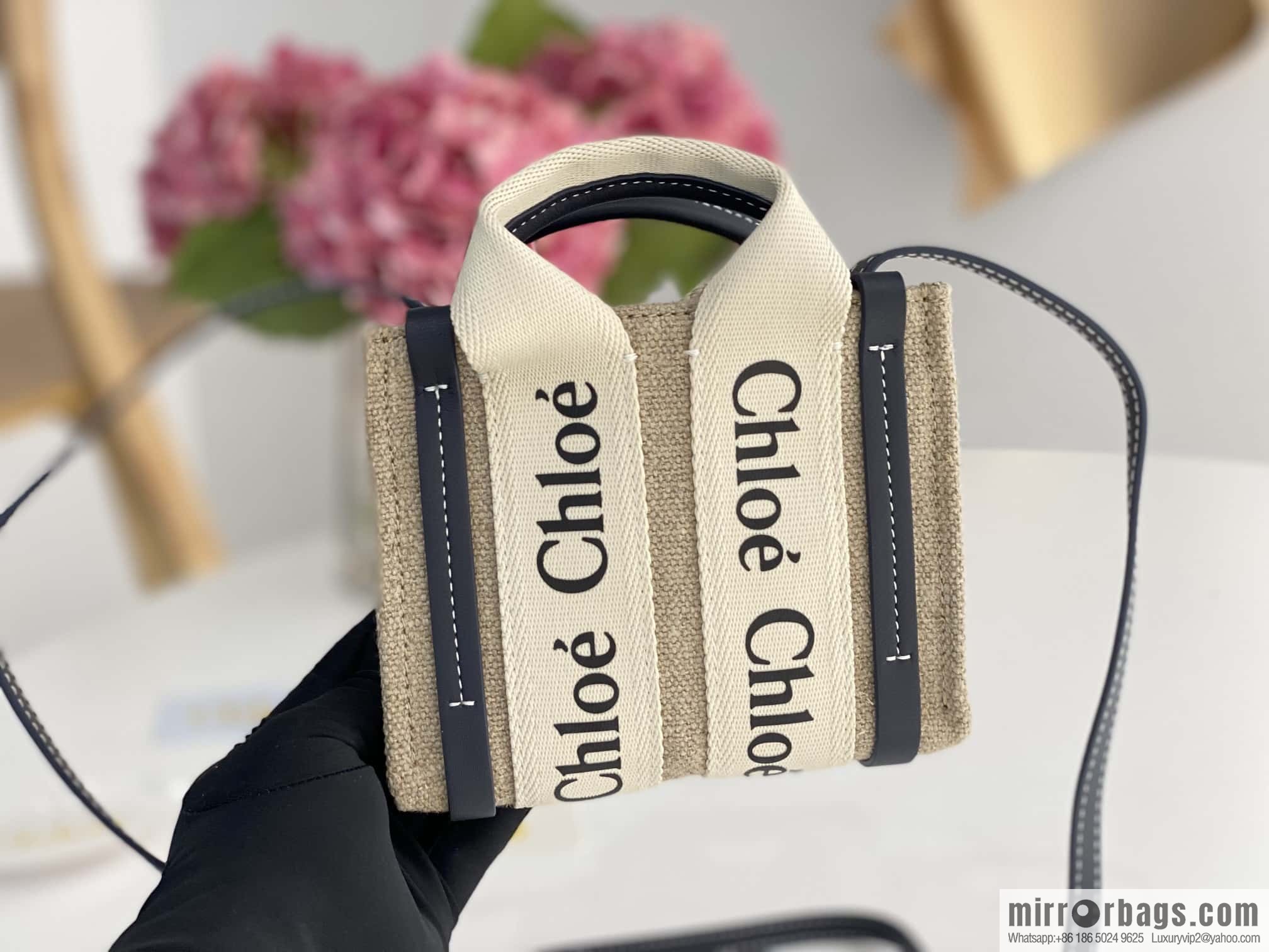 Chloe Nano - Super mini bag 14CM midnight blue