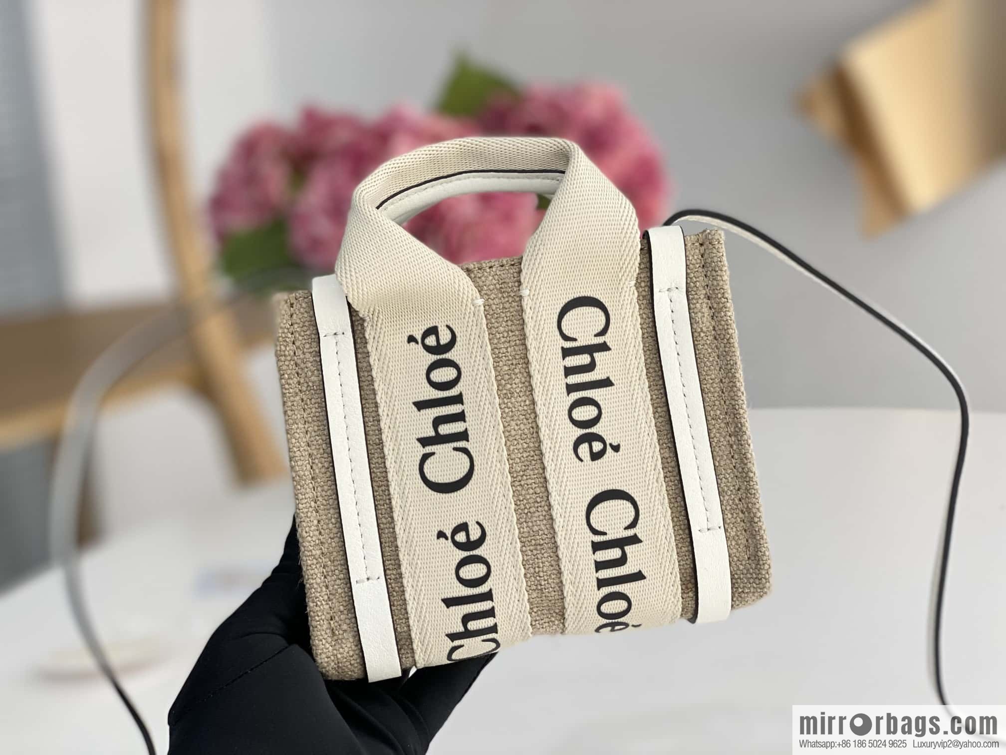 Chloe Nano - Super mini bag 14CM white