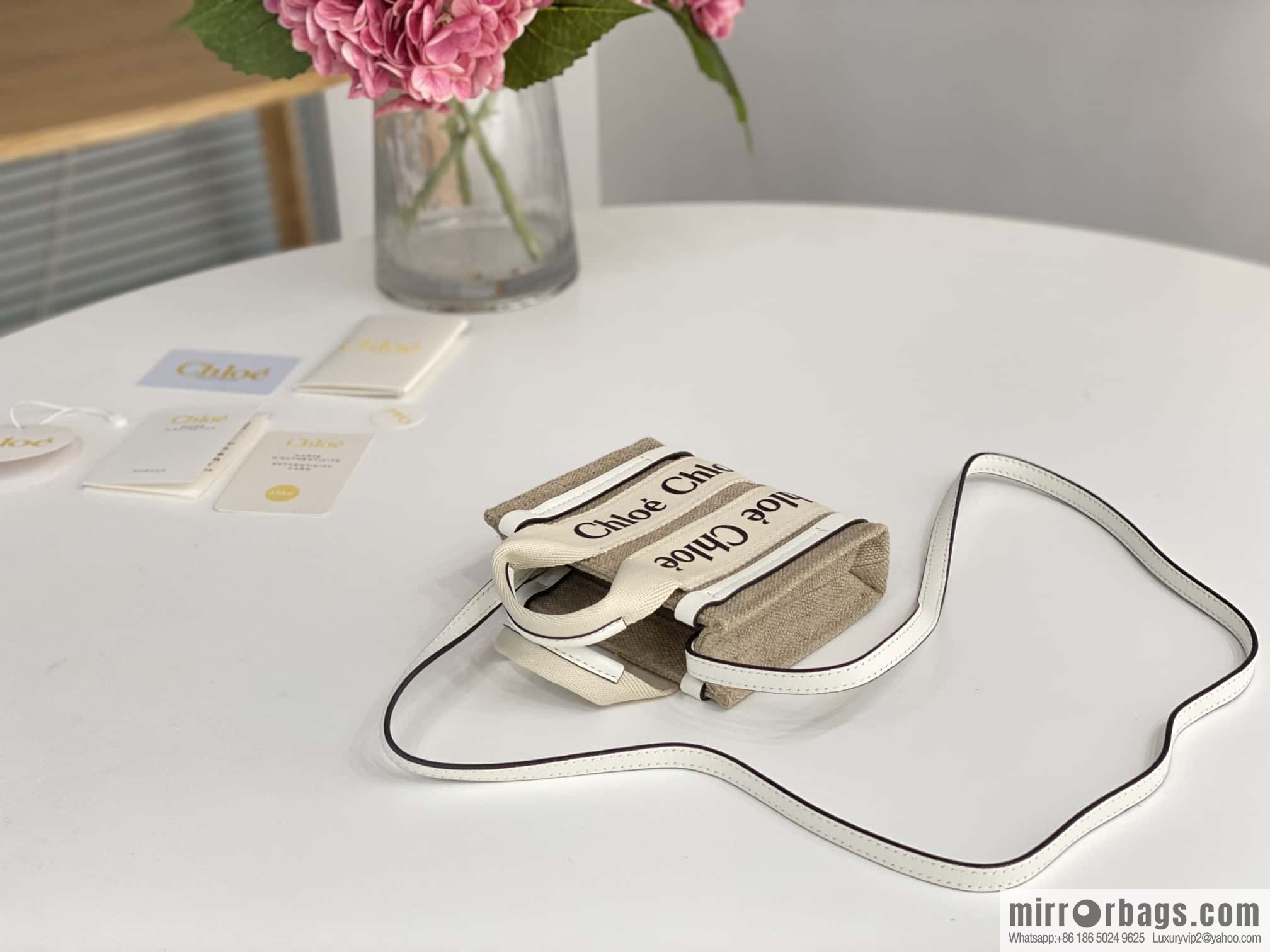Chloe Nano - Super mini bag 14CM white