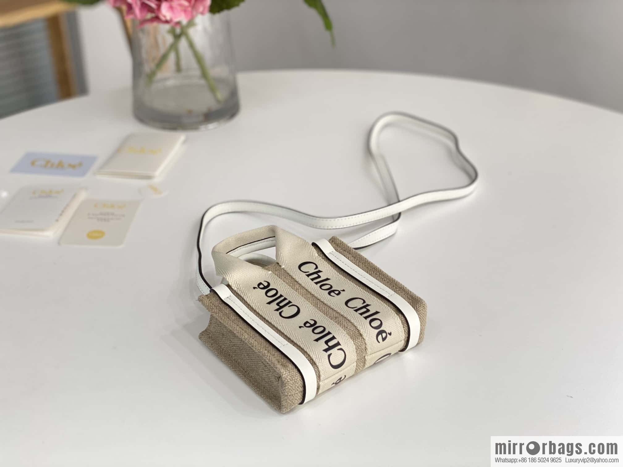 Chloe Nano - Super mini bag 14CM white