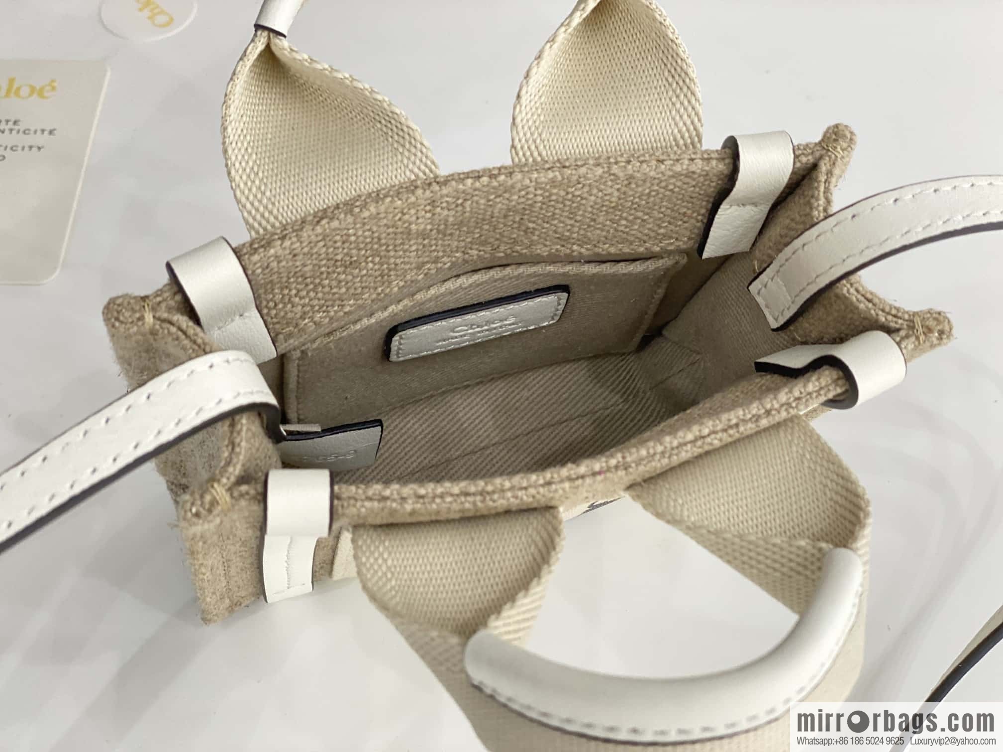 Chloe Nano - Super mini bag 14CM white