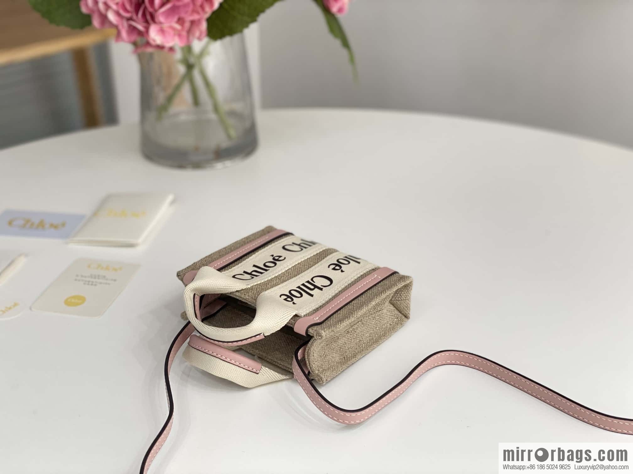Chloe Nano - Super mini bag 14CM cherry blossom powder