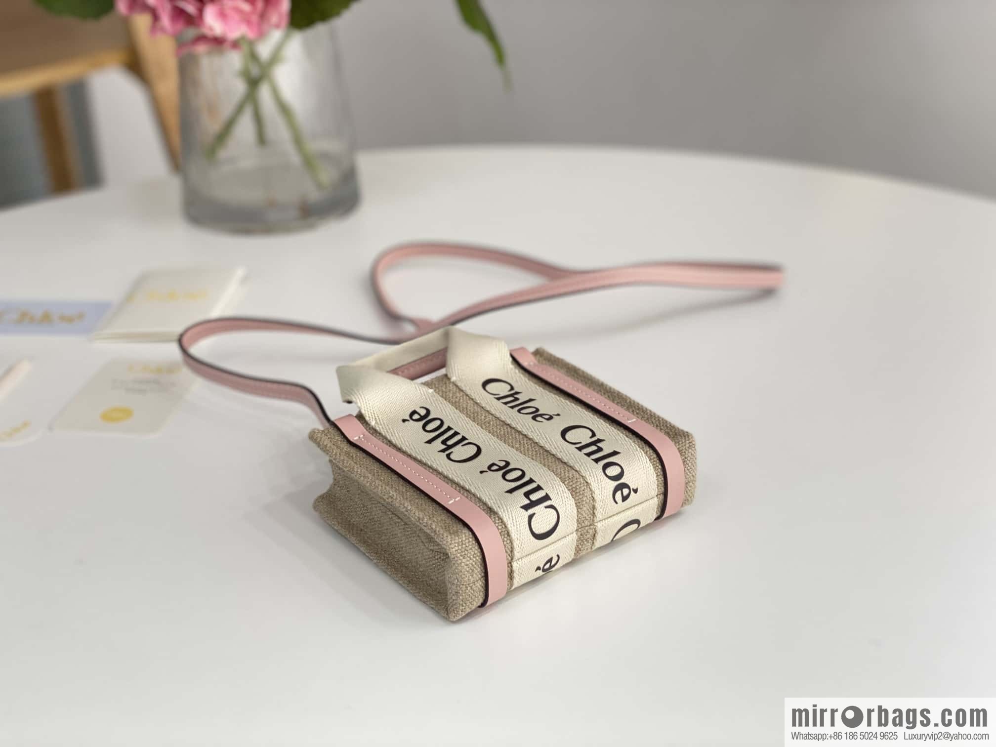 Chloe Nano - Super mini bag 14CM cherry blossom powder