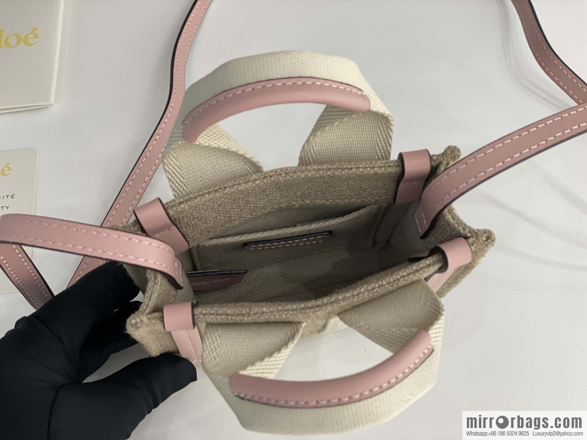 Chloe Nano - Super mini bag 14CM cherry blossom powder