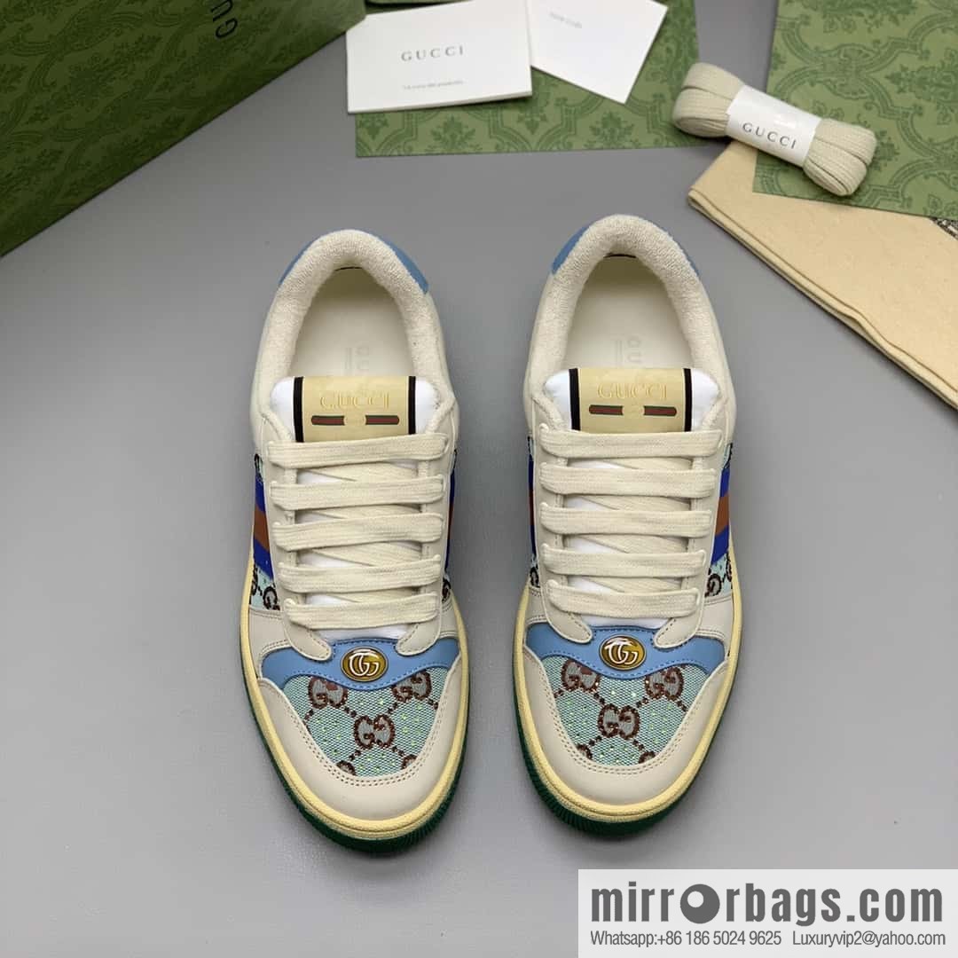 GUCCI 🔥 latest color scheme G women's small dirty shoes
