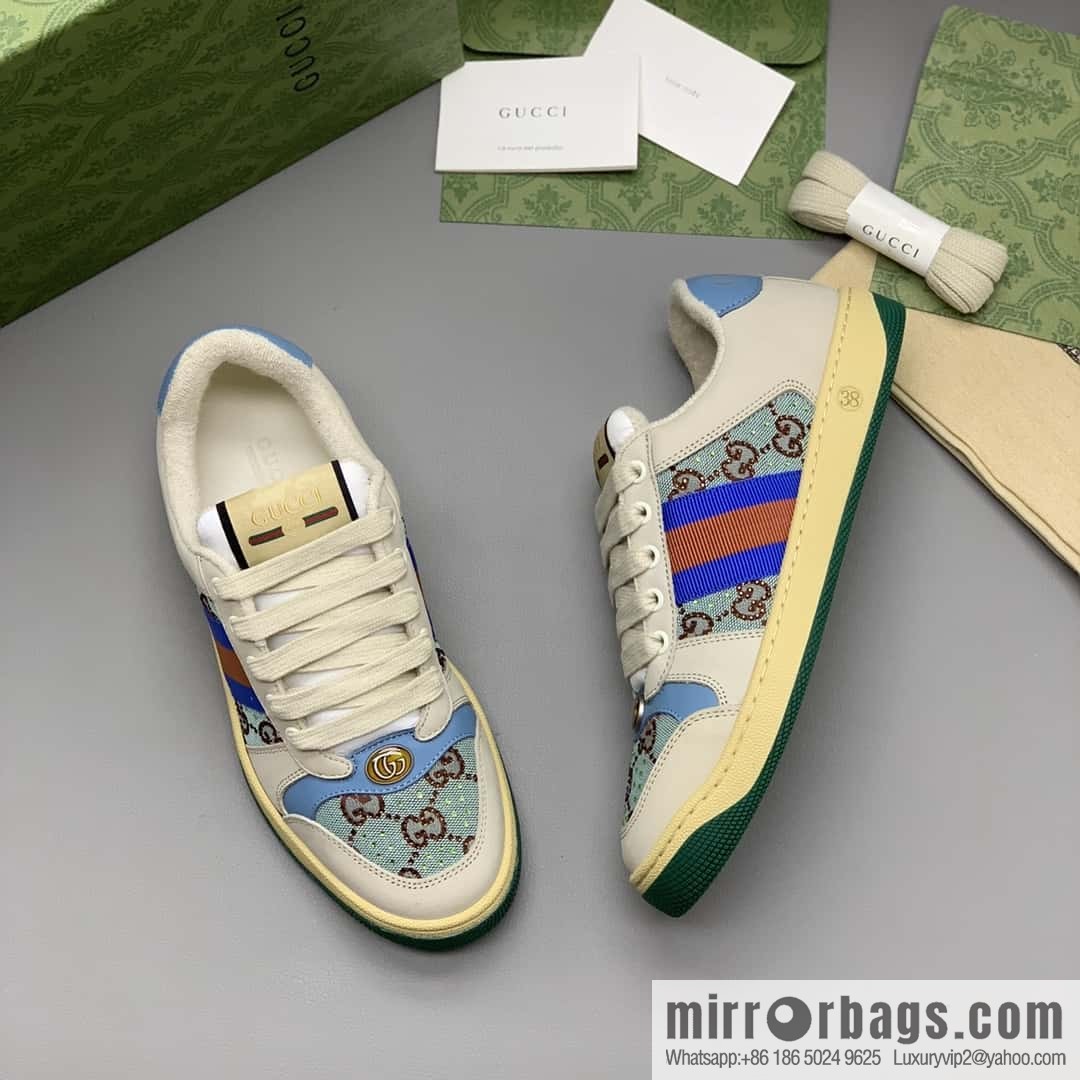 GUCCI 🔥 latest color scheme G women's small dirty shoes